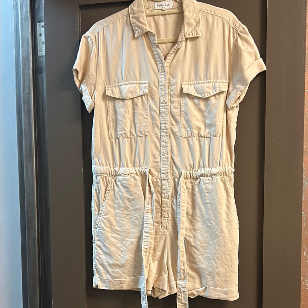 Bella Dahl Cream Collared Top